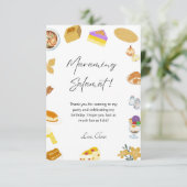 Filippijnse bedankkaart Filippijnse eten thema (Staand voorkant)