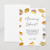 Filippijnse bedankkaart Filippijnse eten thema (Voorkant / Achterkant)