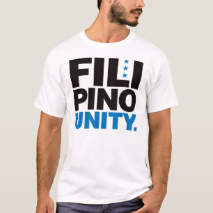 Filippijnse eenheid - Blauw en zwart T-shirt