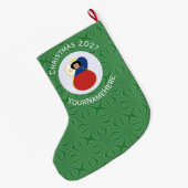 Filippijnse engel kerstvlag gepersonaliseerd grote kerstsok (Achterkant (Hangend))