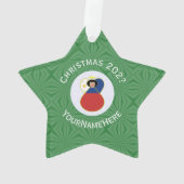 Filippijnse engel kerstvlag gepersonaliseerd ornament (achterkant)