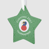 Filippijnse engel kerstvlag gepersonaliseerd ornament (voorkant)