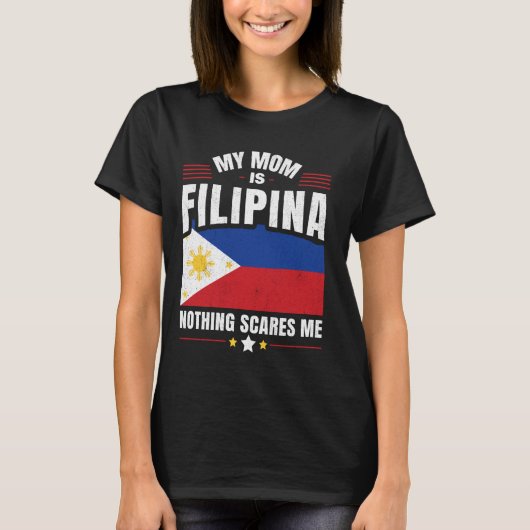 Filippijnse Filippijnen Mijn moeder is FILIPINA Ni T-shirt (Voorkant)