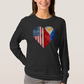 Filippijnse Filippijnse Filippijnse vlag Amerikaan T-shirt