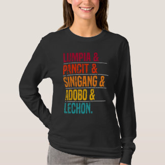 Filippijnse Food Lover Foodie Filippijnen Keuken T-shirt