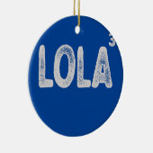 Filippijnse grootmoeder van drie Funny Lola Womens Keramisch Ornament (Rechts)