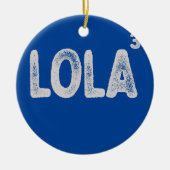 Filippijnse grootmoeder van drie Funny Lola Womens Keramisch Ornament (Voorkant)