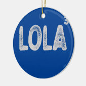 Filippijnse grootmoeder van drie Funny Lola Womens Keramisch Ornament (Links)