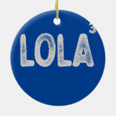 Filippijnse grootmoeder van drie Funny Lola Womens Keramisch Ornament (Achterkant)