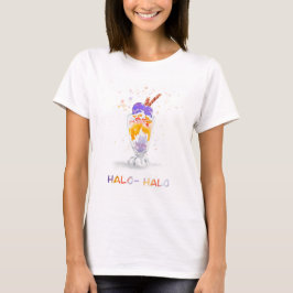 Filippijnse Halo Halo Waterverf Afdrukken T-shirt