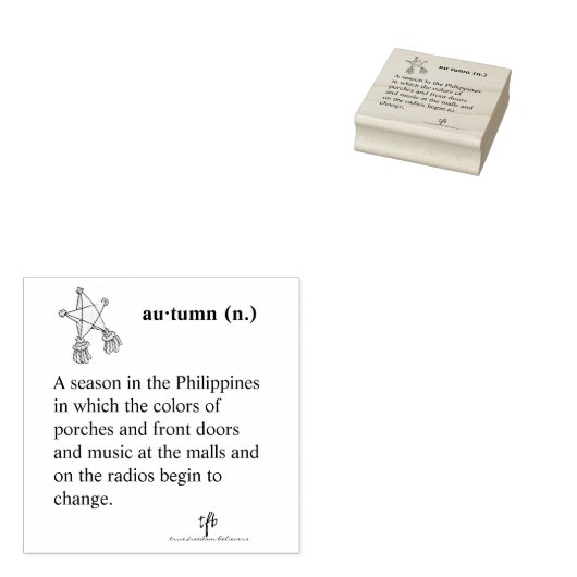 Filippijnse herfst rubberstempel (Gestempeld)