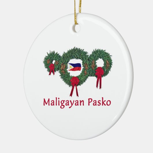 Filippijnse Kerstmis 2 Keramisch Ornament (Links)
