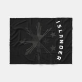 Filippijnse krijger Hawaiian Polynesische Tribal T Fleece Deken (Voorkant (Horizontaal))