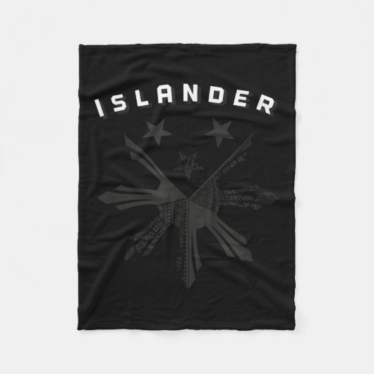 Filippijnse krijger Hawaiian Polynesische Tribal T Fleece Deken (Voorkant)