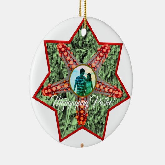 Filippijnse lantaarn, parol, strand, Star Fish, sc Keramisch Ornament (Rechts)