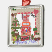 Filippijnse lantaarn, parol, vlag, Balikbayan Box Metalen Ornament (Links)