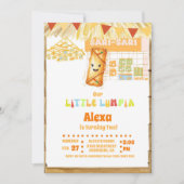 Filippijnse Little Lumpia Theme Verjaardag Kaart (Voorkant)