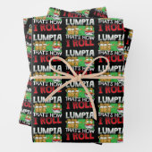 Filippijnse Lumpia Food Cartoon Inpakpapier Vel (In situ)