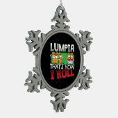 Filippijnse Lumpia Food Cartoon Tin Sneeuwvlok Ornament (Links)