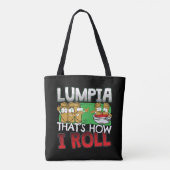 Filippijnse Lumpia Food Cartoon Tote Bag (Achterkant)