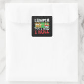 Filippijnse Lumpia Food Cartoon Vierkante Sticker (Tas)
