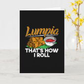 Filippijnse Lumpia Food Quote Kaart (Gele Bloem)