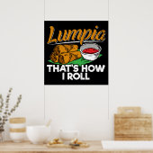 Filippijnse Lumpia Food Quote Poster (Keuken)