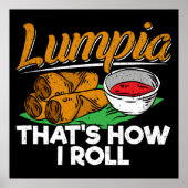 Filippijnse Lumpia Food Quote Poster (Voorkant)