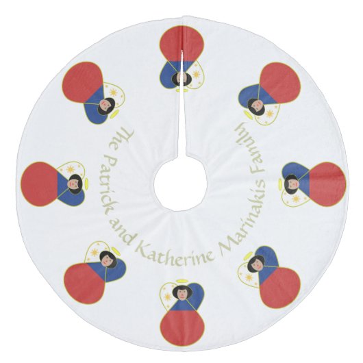 Filippijnse of Filippijnse Angel Flag Fleece Kerstboom Rok (Voorkant)