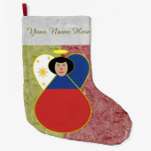 Filippijnse of Filippijnse Angel Flag Grote Kerstsok (Voorkant)