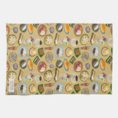 Filippijnse ontbijt en Meryenda (Snacks) Patroon Theedoek (Horizontaal)