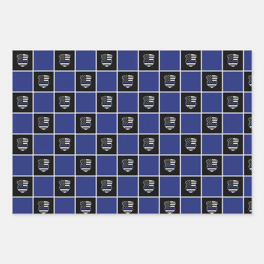 Filippijnse politieagent Thin Blue Line Flag Cop B Inpakpapier Vel (Voorkant 3)