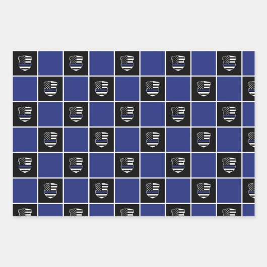 Filippijnse politieagent Thin Blue Line Flag Cop B Inpakpapier Vel (Voorkant 2)