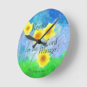 Filippijnse Schrift, blijdschap in de Heer altijd Ronde Klok (Hoek)