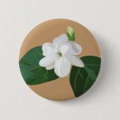 Filippijnse serie: Sampaguita Flower Ronde Button 5,7 Cm (Voorkant)