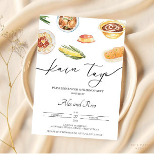 Filippijnse uitnodiging voor verjaardagsfeestje Fi