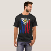 Filippijnse vlag Amerikaans gekweekt Pinoy USA T-shirt (Voorkant volledig)