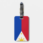 Filippijnse vlag bagagelabel (Achterkant verticaal)