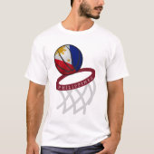 Filippijnse vlag Basketball Hoop T-shirt (Voorkant)