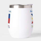 Filippijnse vlag blauw Personalisatie (Links)