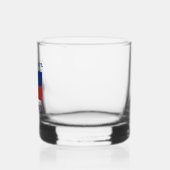 Filippijnse vlag blauw Personalisatie Whisky Glas (Links)
