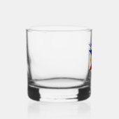 Filippijnse vlag blauw Personalisatie Whisky Glas (Rechts)