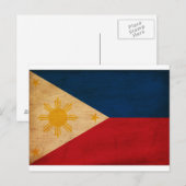 Filippijnse vlag briefkaart (Voorkant / Achterkant)