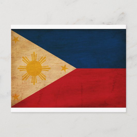 Filippijnse vlag briefkaart (Voorkant)