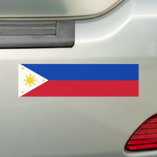 Filippijnse vlag bumpersticker (Op auto)