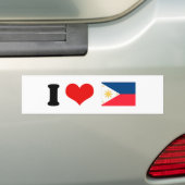 Filippijnse vlag bumpersticker (Op auto)