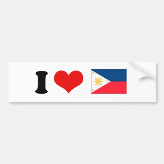 Filippijnse vlag bumpersticker (Voorkant)