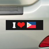 Filippijnse vlag bumpersticker (Op auto)