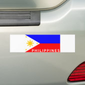 Filippijnse vlag bumpersticker (Op auto)