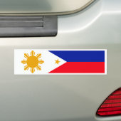 Filippijnse vlag bumpersticker (Op auto)